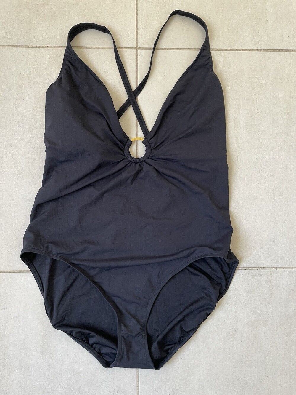 Bleu Rod Beattie Swim One Piece Swimsuit Criss Cross Swimwear